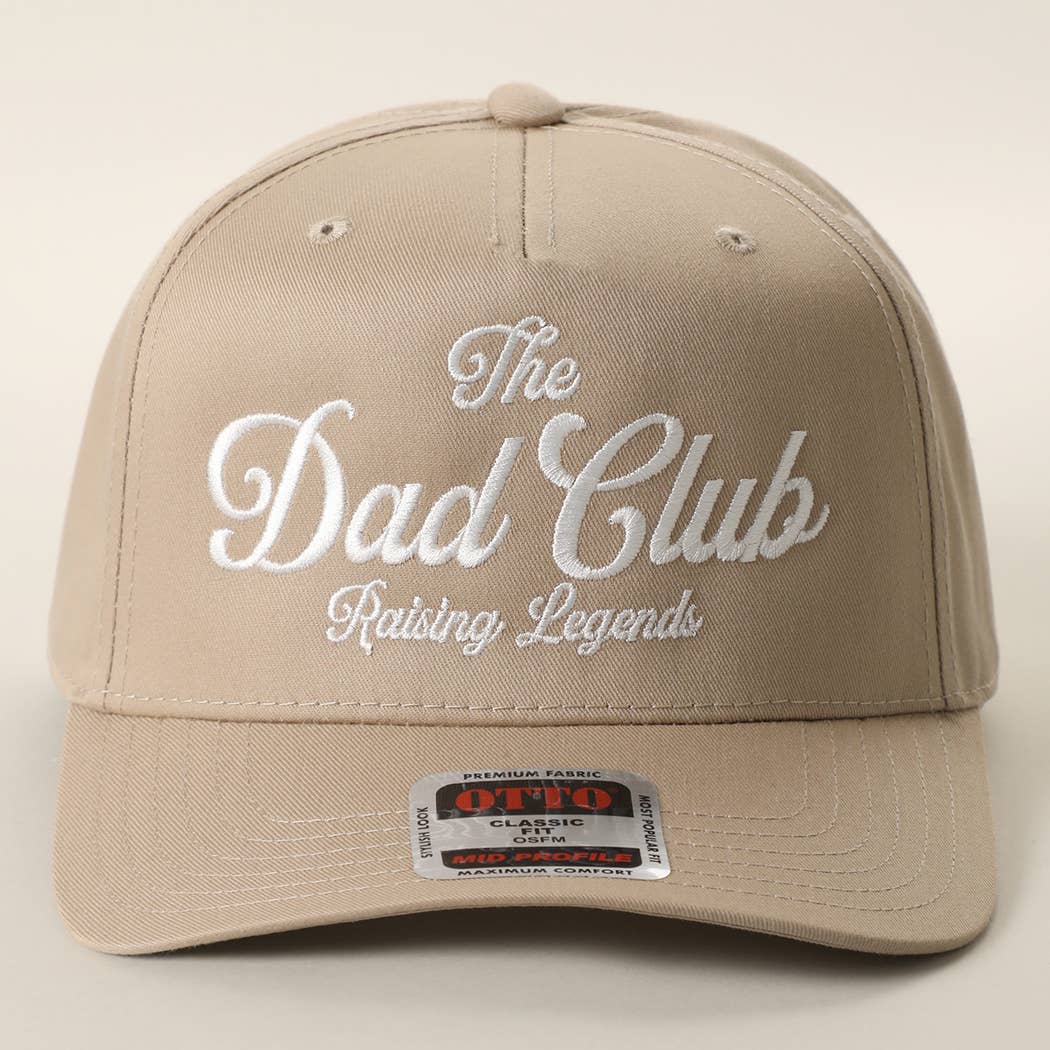 Fashion City - The Dad Club Raising Legends Embroidered Trucker Hat