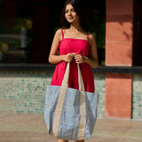 Anju Jewelry - Handcrafted Canvas Bag with Block-Printed  Sailor Chic