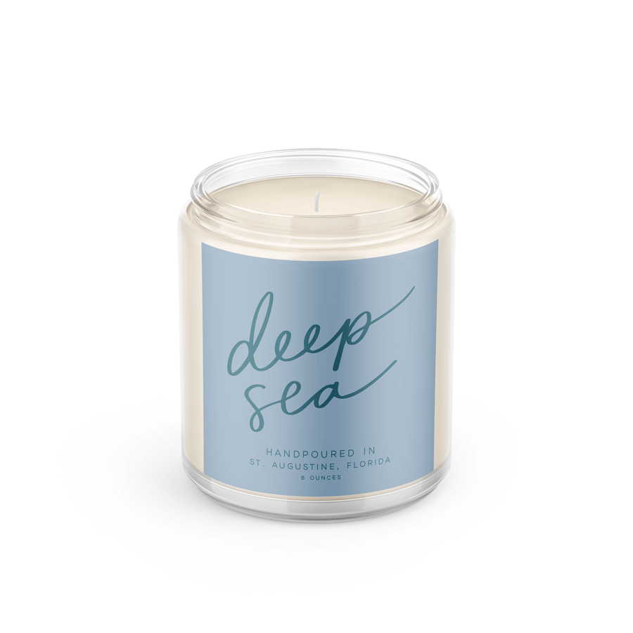 Poured Goods - Deep Sea: 8 oz Soy Wax - Small Batch Candles