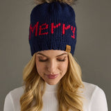 Panache Apparel Co. - Navy Merry Pom Hat