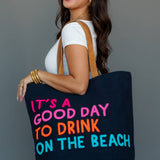Panache Apparel Co. - Navy Drink On The Beach Tote