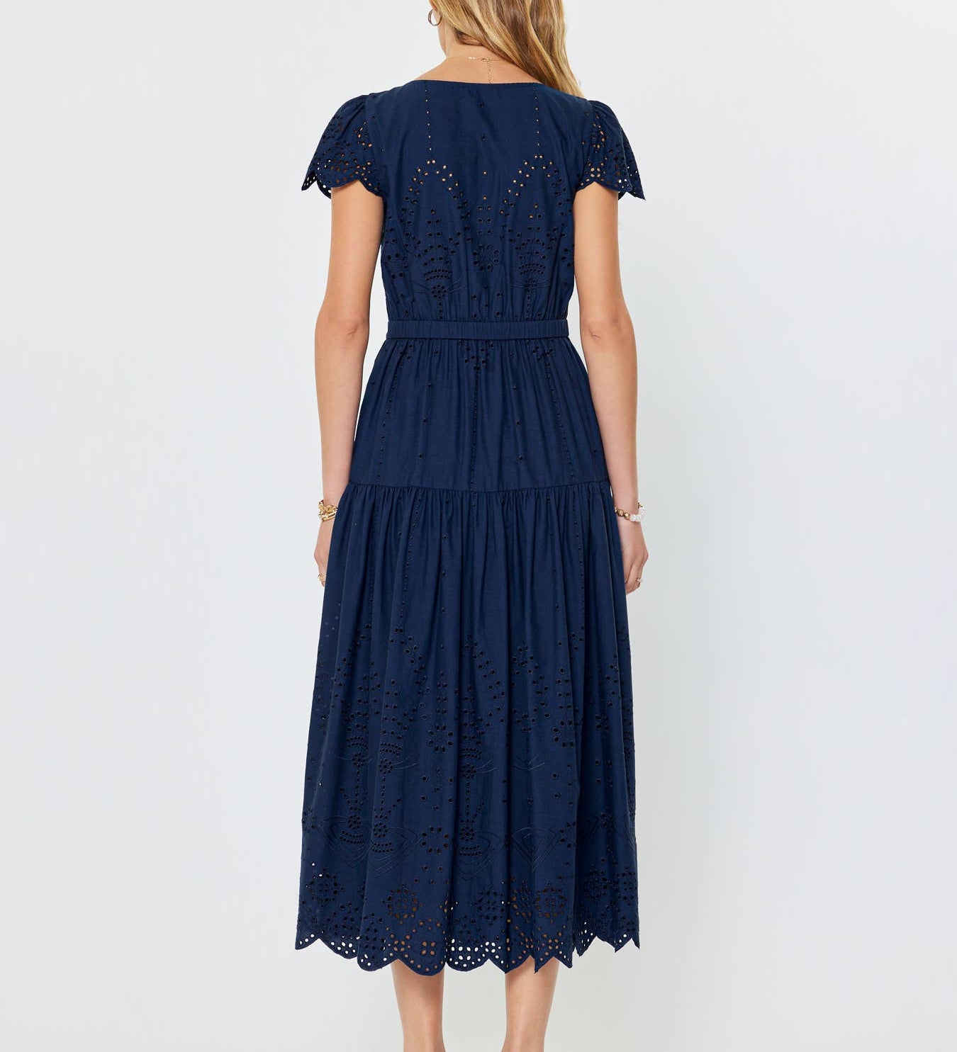 Current Air - Eyelet Embroidered Maxi Dress