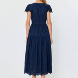 Current Air - Eyelet Embroidered Maxi Dress