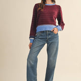 &MERCI - GEOMETRIC KNIT SWEATER MSW11118