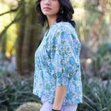 Dolma - Anjou Top O/S Turquoise Sage
