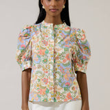 Sugarlips - Zamara Floral Klina Drape Sleeve Top