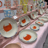 ChagoArt - Ceramic Bowl with Hand-painted Crab-Serving Bowl-8″