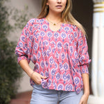 Dolma - Anjou Top Navy Pink