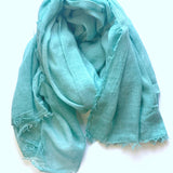Dolma - Stone Washed Cotton Scarf Turquoise
