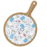 Boston International - Mahjong Bamboo & Ceramic Cheese Board Rosanne Beck