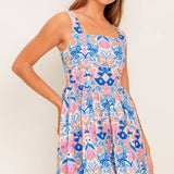FLYING TOMATO - A printed woven mini dress - ID22345