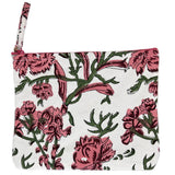 Anju Jewelry - Block-Printed Canvas Zipper Pouch