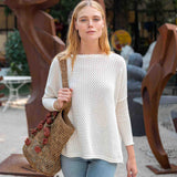 MERSEA - Catalina Cotton Pointelle Sweater