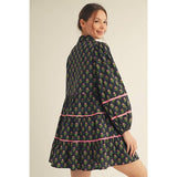STYLE USA -  Floral Tiered Dress