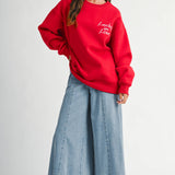 AEMI + CO - 9134GK Modern Vintage Graphic Fleece Pullover