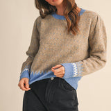 &MERCI - GEOMETRIC KNIT SWEATER MSW11118