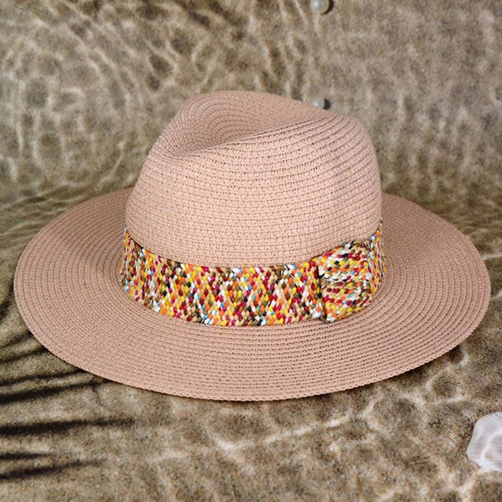 3AM BY H&D ACCESSORIES - MULTI COLOR STRAWBAND STRAW HAT