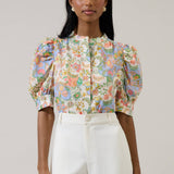 Sugarlips - Zamara Floral Klina Drape Sleeve Top