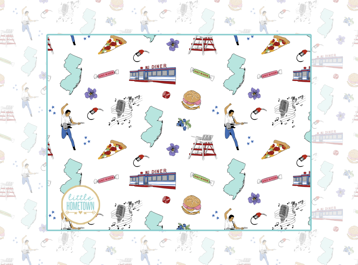 New Jersey Baby Burp and Bib (Unisex)