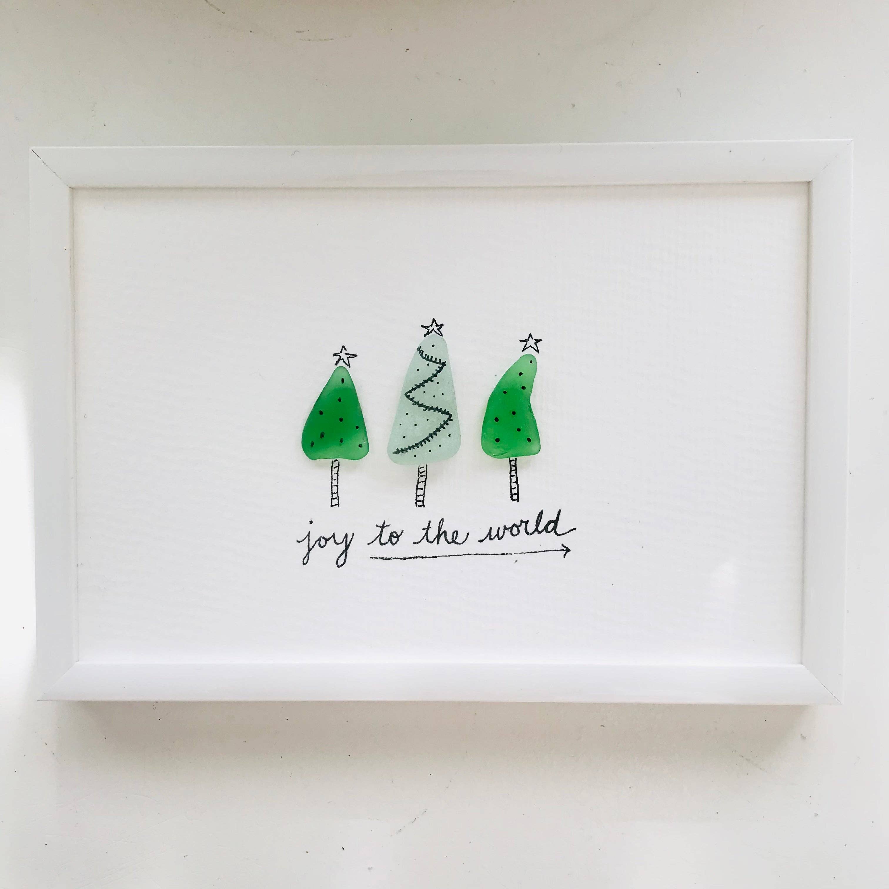 Sook & Hook - Christmas Trees Sea Glass Art