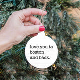 Rustic Marlin - Love You To the shore Bulb Ornament