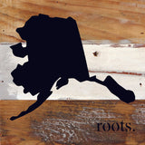 - STATE ROOTS SIGN / 6"x6" Reclaimed Wood Sign