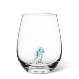 Abbott - Seahorse Icon Stemless Wine Glass-4.5"H(20oz)