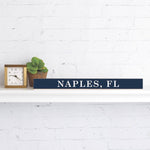 Rustic Marlin - Jersey shore best shore Navy/White Skinny Sign