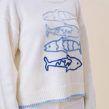 Able - AT2999 Sardine embroidered sweater
