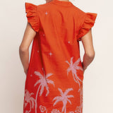 FLYING TOMATO - A printed woven mini dress - ID23342