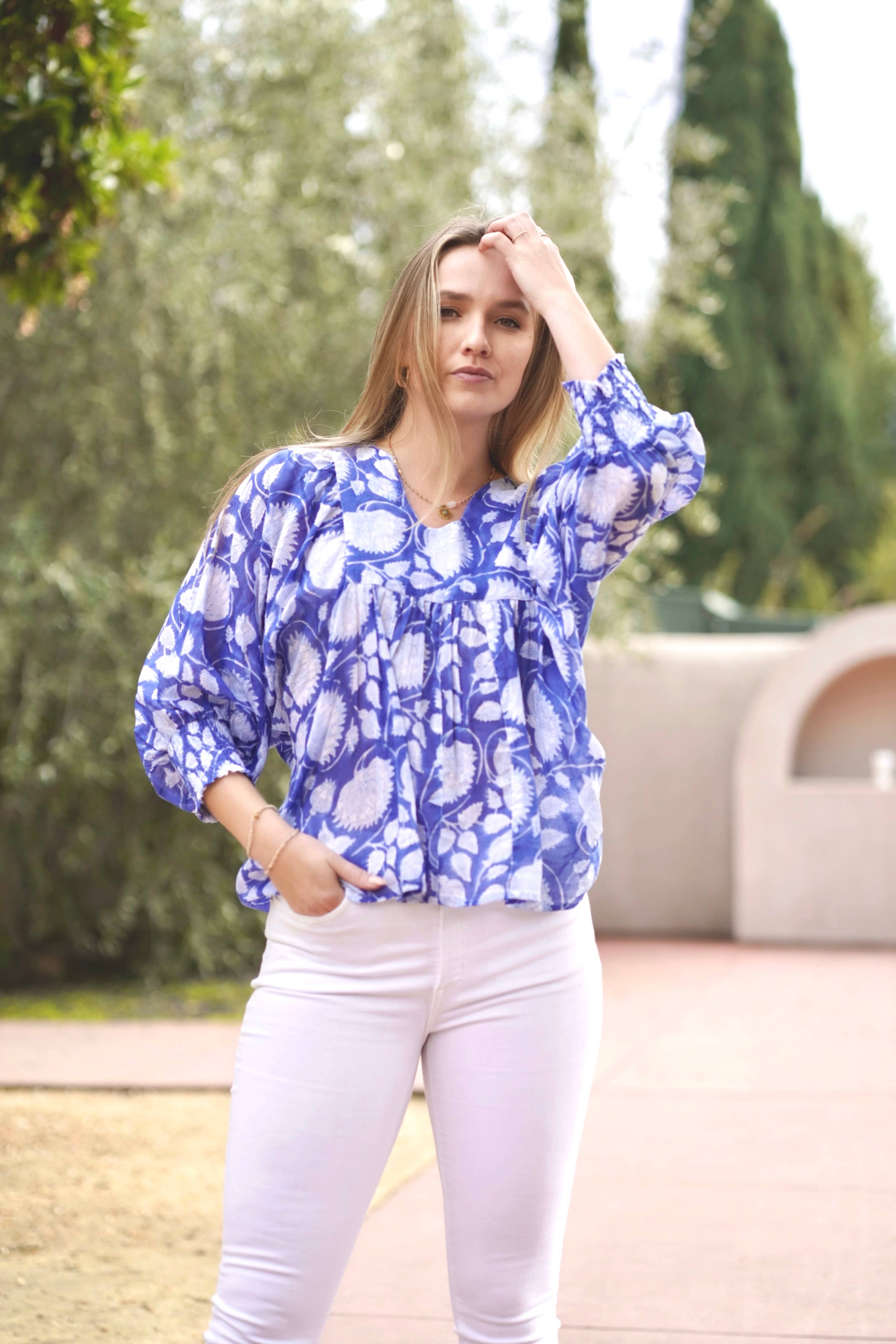 Dolma - Anjou Top Navy White