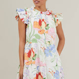 Sugarlips - Juliet Floral Garden Lauren Shift Mini Dress