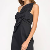Strut & Bolt - Knotted Flower Bow Mini Dress