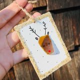 Sook & Hook - Rudolph the Reindeer Sea Glass Ornament