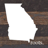 - STATE ROOTS SIGN / 6"x6" Reclaimed Wood Sign