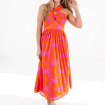J.Marie Collections - Mara Ric Rac Cross Midi Dress