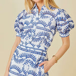 Eyelet Lace Puff Sleeve Romper