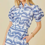 Eyelet Lace Puff Sleeve Romper
