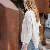 MERSEA - Catalina Cotton Pointelle Sweater