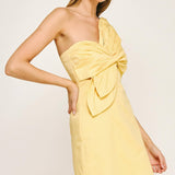 Strut & Bolt - Knotted Flower Bow Mini Dress
