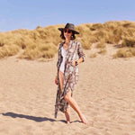 rockflowerpaper - ISLAND GREY Palm Shirt Dress
