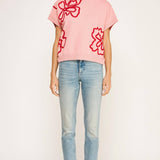 Strut & Bolt - Floral Embroidered Knit Top