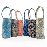 Anju Jewelry - Block Printed Cotton Quilted Wine Bag
