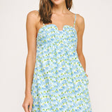 Strut & Bolt - Top Stitch Bustier Floral Print Mini Dress