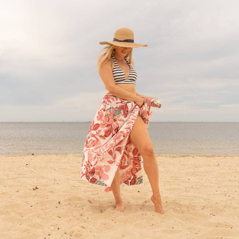 Boho-Eclectica - Women's Pink Owl - 100% Cotton Sarong
