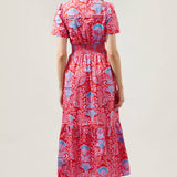 Sugarlips - Radiant Floral Belraj Poplin Maxi Dress