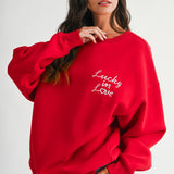 AEMI + CO - 9134GK Modern Vintage Graphic Fleece Pullover
