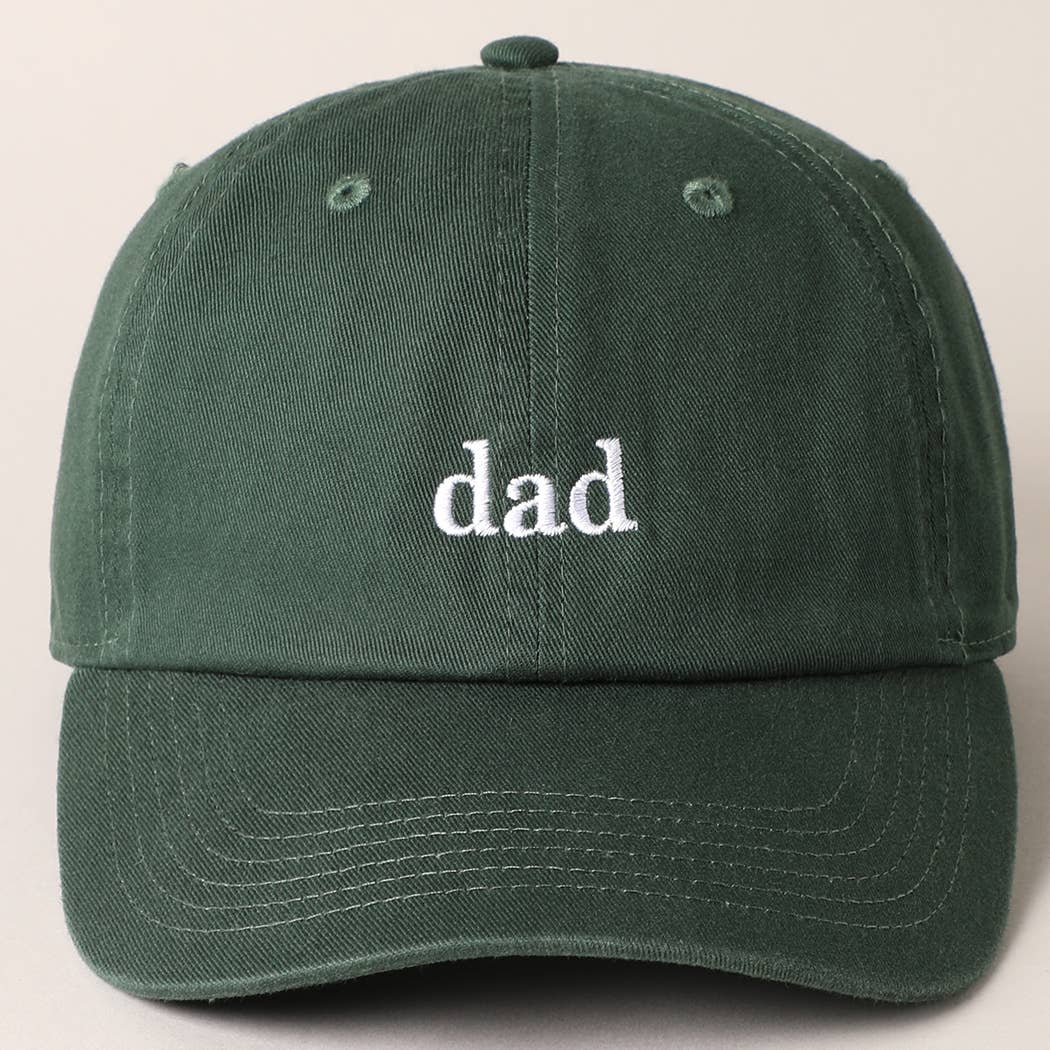 Fashion City - Father's Day Baseball Cap With Dad Text Embroidery