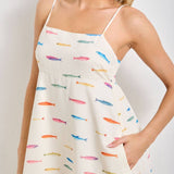 Baevely by Wellmade USA - FISH PRINT SLEEVELESS MIDI DRESS