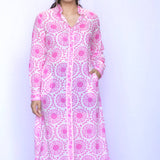Dolma - Adriana Shirt Dress Hot Pink